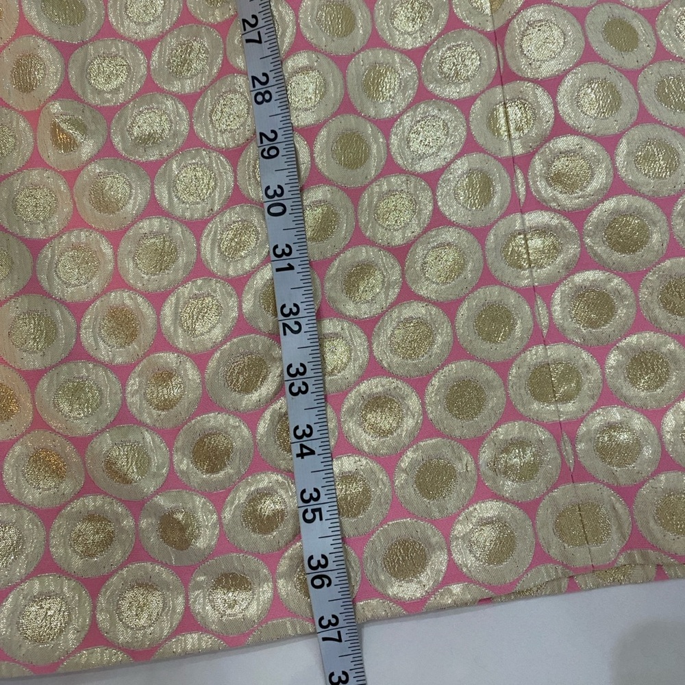 Lilly Pulitzer Pearl Halter Mini Shift Dress Pink Pop Dot Jacquard Metallic 12 - Picture 12 of 12